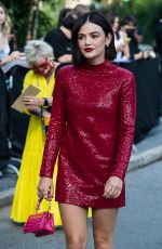 LUCY HALE Arrives at Michael Kors SS22 Show at New York Fashion Week 09/10/2021