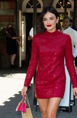 LUCY HALE Arrives at Michael Kors SS22 Show at New York Fashion Week 09/10/2021