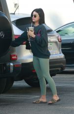 LUCY HALE at a Gym in Los Angeles 09/25/2021