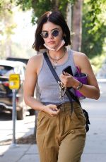 LUCY HALE Heading to a Skincare Clinic in Studio City 09/14/2021