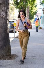 LUCY HALE Heading to a Skincare Clinic in Studio City 09/14/2021