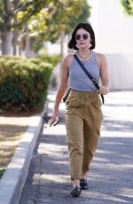 LUCY HALE Heading to a Skincare Clinic in Studio City 09/14/2021