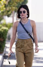 LUCY HALE Heading to a Skincare Clinic in Studio City 09/14/2021