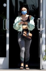 LUCY HALE Leaves Remedy Place in West Hollywood 09/18/2021
