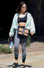 LUCY HALE Leaves Remedy Place in West Hollywood 09/18/2021