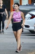 LUCY HALE Out Hiking in Studio City 09/21/2021