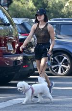 LUCY HALE Out Hiking with Her Dog in Studio City 09/19/2021