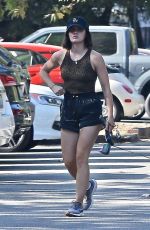 LUCY HALE Out Hiking with Her Dog in Studio City 09/19/2021