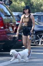 LUCY HALE Out Hiking with Her Dog in Studio City 09/19/2021