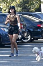 LUCY HALE Out Hiking with Her Dog in Studio City 09/19/2021