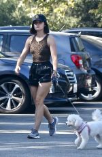 LUCY HALE Out Hiking with Her Dog in Studio City 09/19/2021