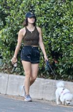 LUCY HALE Out Hiking with Her Dog in Studio City 09/19/2021