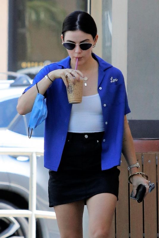 LUCY HALE Out Shopping in Los Angeles 09/22/2021