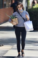 LUCY HALE Shopping for New Plants in Studio City 09/16/2021