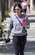 LUCY HALE Shopping for New Plants in Studio City 09/16/2021