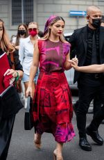 MADELYN CLINE Arrives at Salvatore Ferragamo Show at Milan Fashion Week 09/25/2021