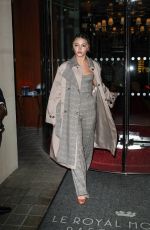 MADELYN CLINE Leaves Hotel Royal Monceau in Paris 09/29/2021