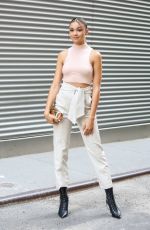 MADISON BAILEY at Jonathan Simkhai Show at New York Fashion Week 09/11/2021