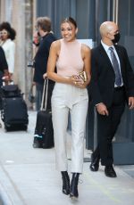 MADISON BAILEY at Jonathan Simkhai Show at New York Fashion Week 09/11/2021