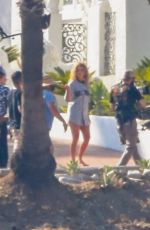 MARGOT ROBBIE on the Set of Babylon in Los Angeles 09/07/2021 
