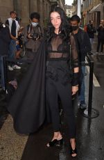 MARIACARLA BOSCONO Arrives at Versace/Fendi Fashion Show in Milan 09/26/2021