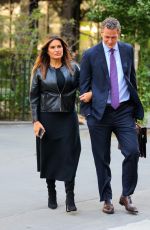 MARISKA HARGITAY on the Set of Law and Order: Special Victims Unit in New York 09/27/2021