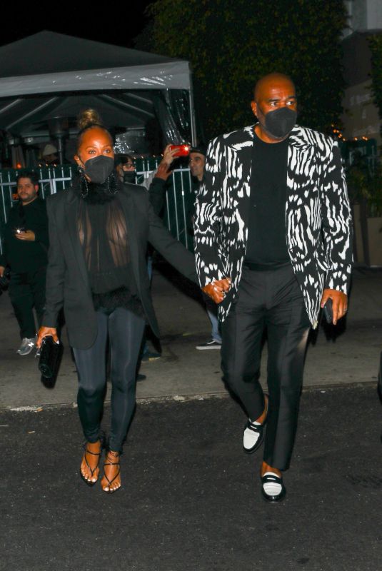 MARJORIE ELAINE and Steve Harvey at Giorgio Baldi in Santa Monica 09/03/2021