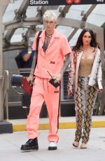 MEGAN FOX and Machine Gun Kelly at a Train Station in New York 09/14/2021