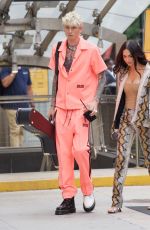 MEGAN FOX and Machine Gun Kelly at a Train Station in New York 09/14/2021