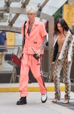 MEGAN FOX and Machine Gun Kelly at a Train Station in New York 09/14/2021