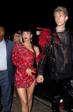 MEGAN FOX and Machine Gun Kelly at Met Gala Afterparty in New York 09/13/2021