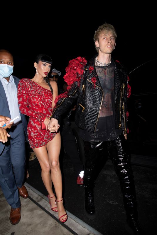 MEGAN FOX and Machine Gun Kelly at Met Gala Afterparty in New York 09/13/2021