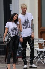 MEGAN FOX and Machine Gun Kelly Posing for a Photo in New York 09/08/2021