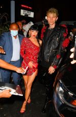 MEGAN FOX Arrives at Justin Bieber