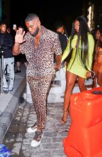 MEGAN THEE STALLION Arrives at Rihanna