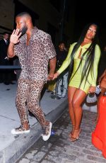 MEGAN THEE STALLION Arrives at Rihanna