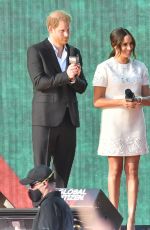 MEGHAN MARKLE and Prince Harry at Global Citizen Festival Live 2021 in New York 09/25/2021