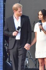 MEGHAN MARKLE and Prince Harry at Global Citizen Festival Live 2021 in New York 09/25/2021