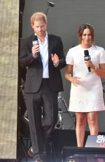 MEGHAN MARKLE and Prince Harry at Global Citizen Festival Live 2021 in New York 09/25/2021