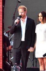 MEGHAN MARKLE and Prince Harry at Global Citizen Festival Live 2021 in New York 09/25/2021