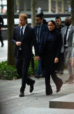 MEGHAN MARKLE and Prince Harry at One World Observatory in New York 09/23/2021