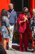 MEGHAN MARKLE and Prince Harry Leaves a Restaurant in New York 09/24/2021