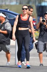 MELANIE CHISHOLM Leaves Dancing with the Stars Rehearsals in Los Angeles 09/15/2021