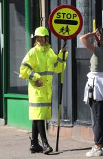 MICHELLE KEEGAN on the Set of Sky TV Drama Brassic in Bacup Lancashire 09/20/2021