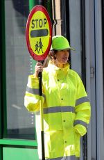 MICHELLE KEEGAN on the Set of Sky TV Drama Brassic in Bacup Lancashire 09/20/2021
