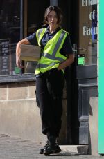 MICHELLE KEEGAN on the Set of Sky TV Drama Brassic in Bacup Lancashire 09/20/2021