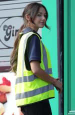 MICHELLE KEEGAN on the Set of Sky TV Drama Brassic in Bacup Lancashire 09/20/2021