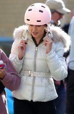 MICHELLE KEEGAN on the Set of Sky TV Drama Brassic in Bacup Lancashire 09/20/2021