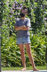 MILA KUNIS Arrives at Her Kid