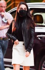 MILA KUNIS on the Set of Luckiest Girl Alive in New York 09/02/2021